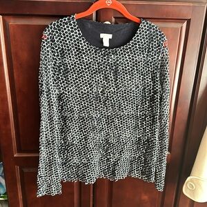 Chico’s Navy Blue Top size 2